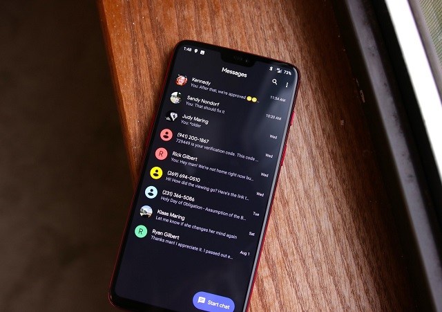 enable dark mode android